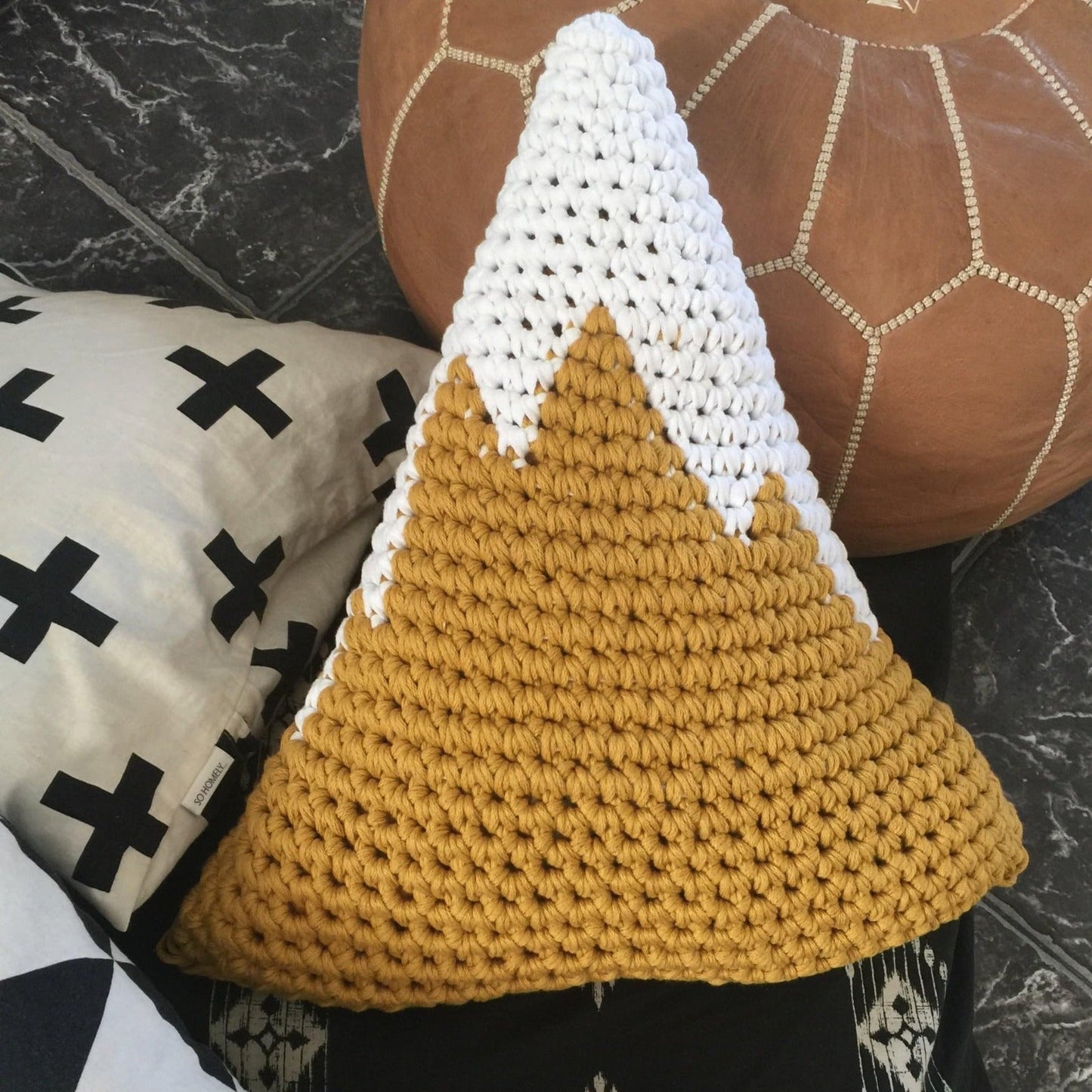 Snowy Mountain Pillow, Kids Room Decor