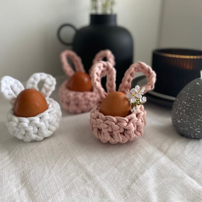 White Easter Bunny Egg Cups