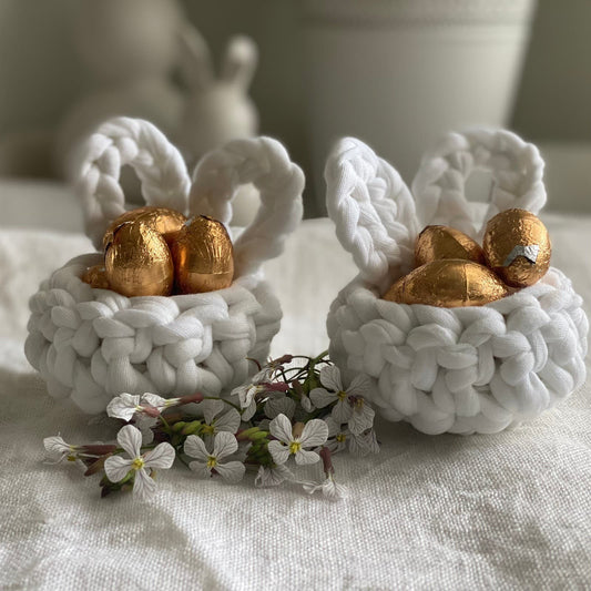 White Easter Bunny Egg Cups