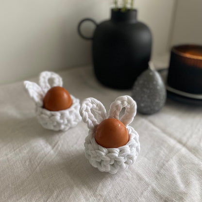 White Easter Bunny Egg Cups